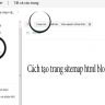 tạo sitemap html blogspot