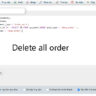 x&oacute;a tất cả đơn h&agrave;ng wordpress