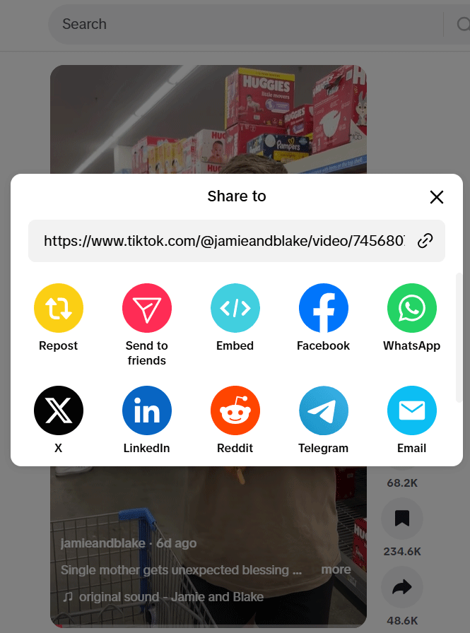 C&aacute;ch tải video tiktok bằng copy link